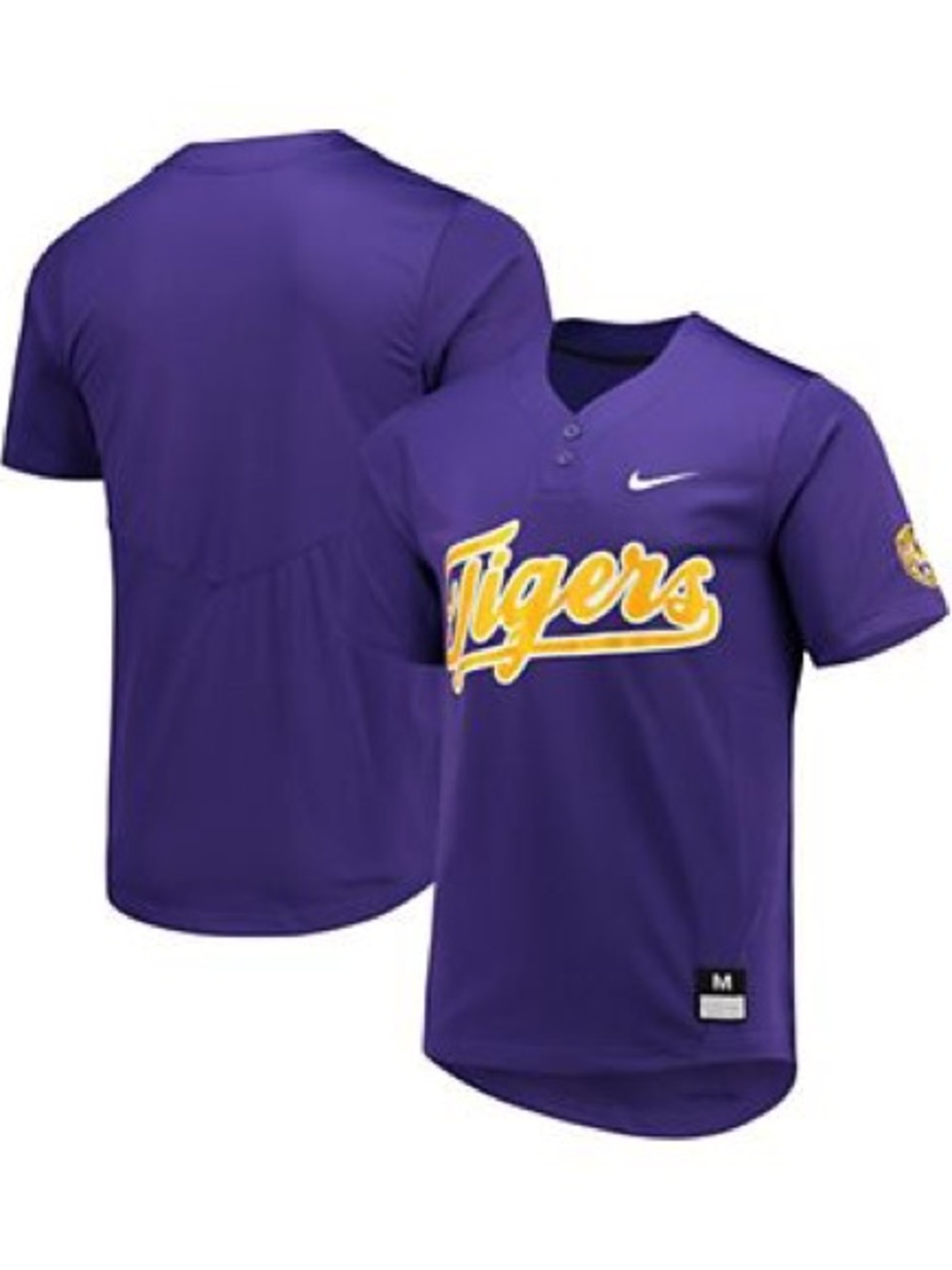Nike Men's and Women's Purple LSU Tigers Two-Button Replica Softball Jersey - XL